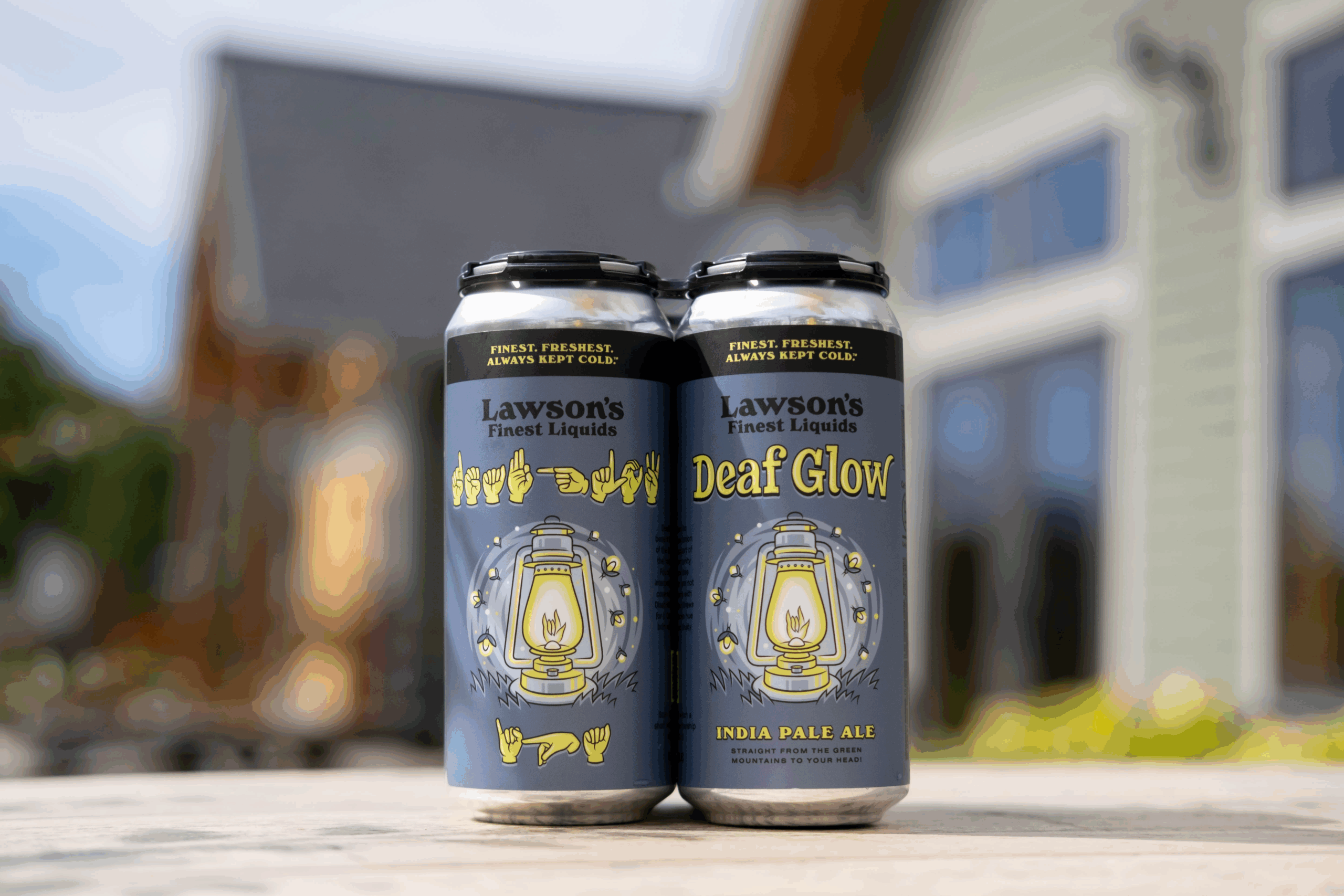 Lawson's Deaf Glow IPA cans
